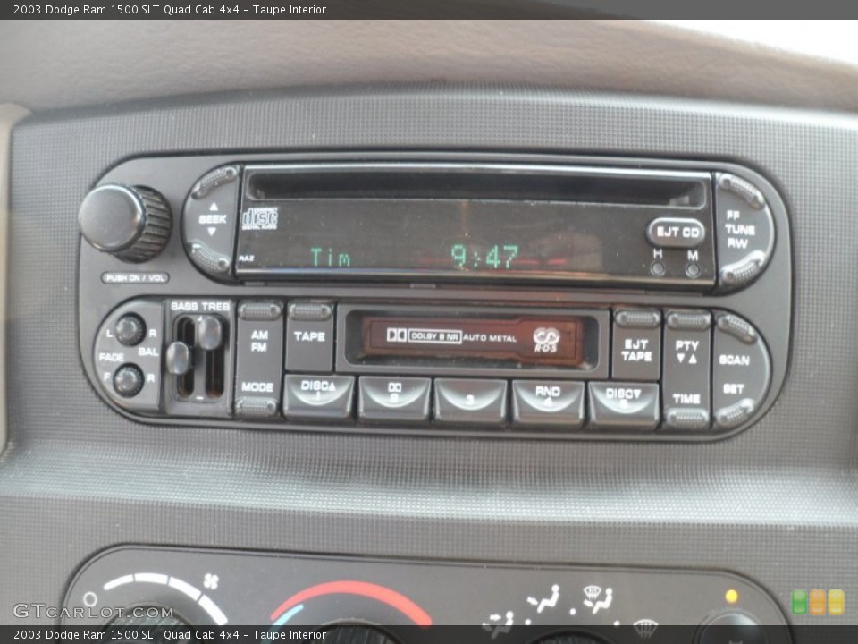 Taupe Interior Controls for the 2003 Dodge Ram 1500 SLT Quad Cab 4x4 #50472481