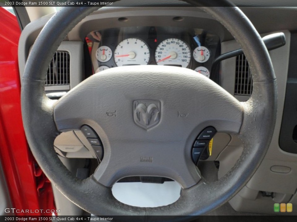 Taupe Interior Steering Wheel for the 2003 Dodge Ram 1500 SLT Quad Cab 4x4 #50472507