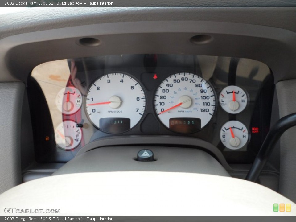 Taupe Interior Gauges for the 2003 Dodge Ram 1500 SLT Quad Cab 4x4 #50472517
