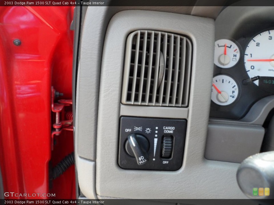 Taupe Interior Controls for the 2003 Dodge Ram 1500 SLT Quad Cab 4x4 #50472550