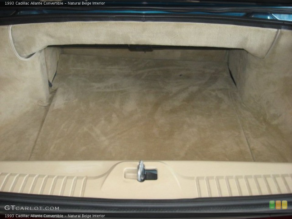 Natural Beige Interior Trunk for the 1993 Cadillac Allante Convertible #50472817