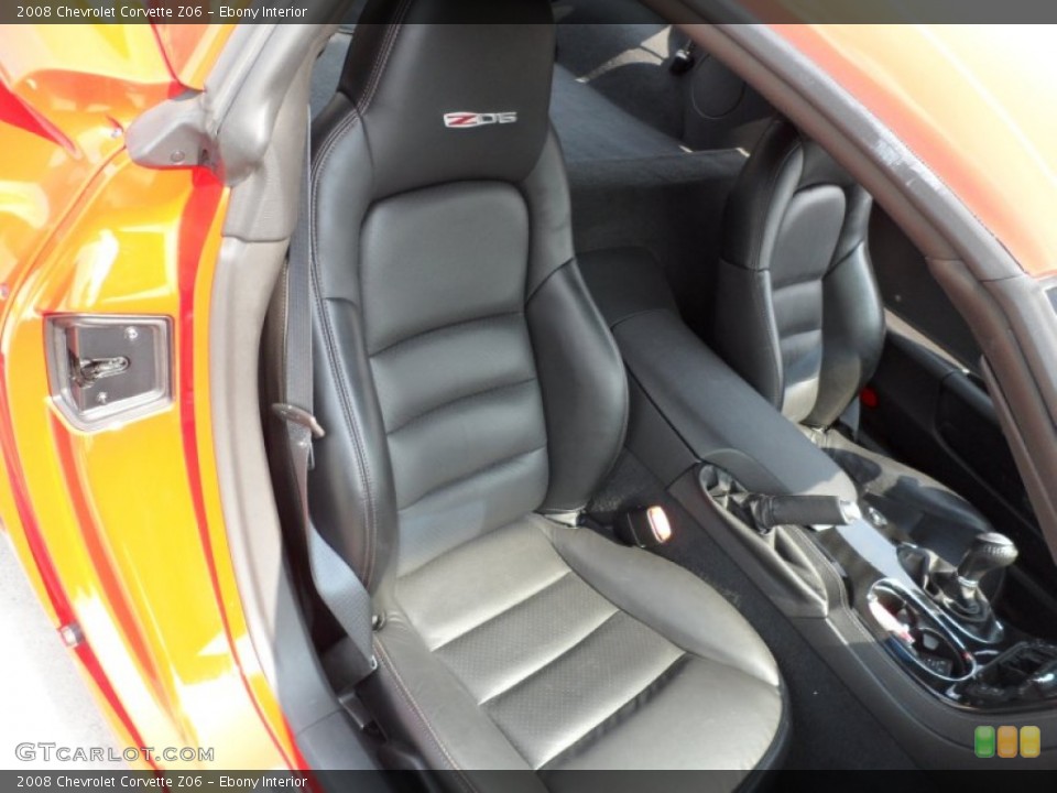 Ebony Interior Photo for the 2008 Chevrolet Corvette Z06 #50473753