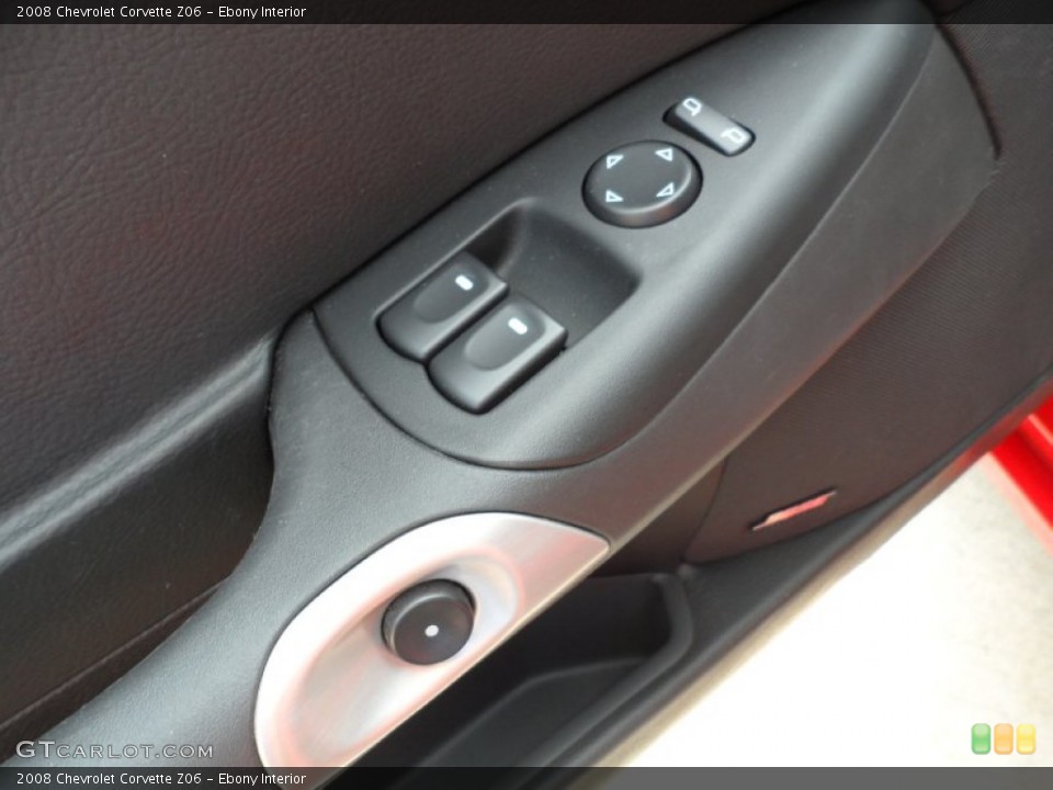 Ebony Interior Controls for the 2008 Chevrolet Corvette Z06 #50473808
