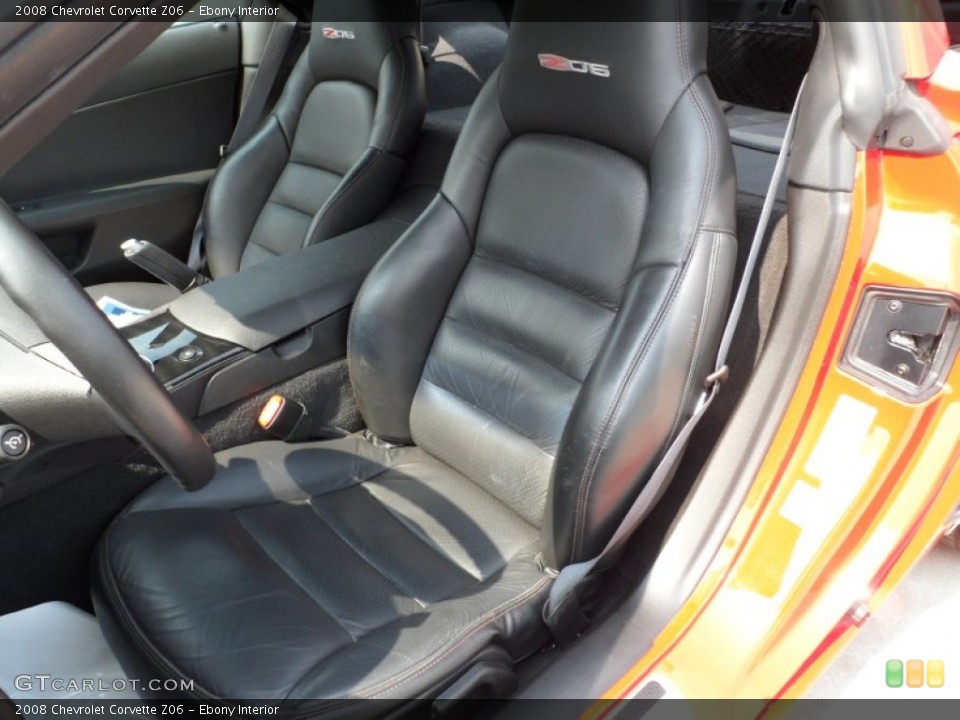 Ebony Interior Photo for the 2008 Chevrolet Corvette Z06 #50473821