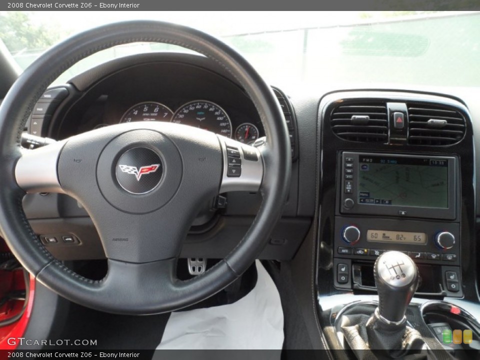 Ebony Interior Dashboard for the 2008 Chevrolet Corvette Z06 #50473843
