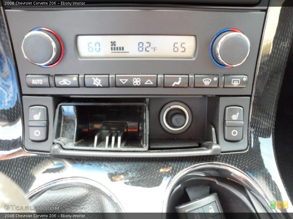 Ebony Interior Controls for the 2008 Chevrolet Corvette Z06 #50473887
