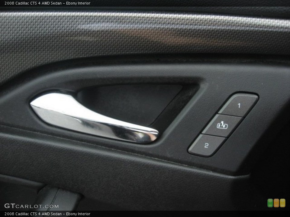Ebony Interior Controls for the 2008 Cadillac CTS 4 AWD Sedan #50473915