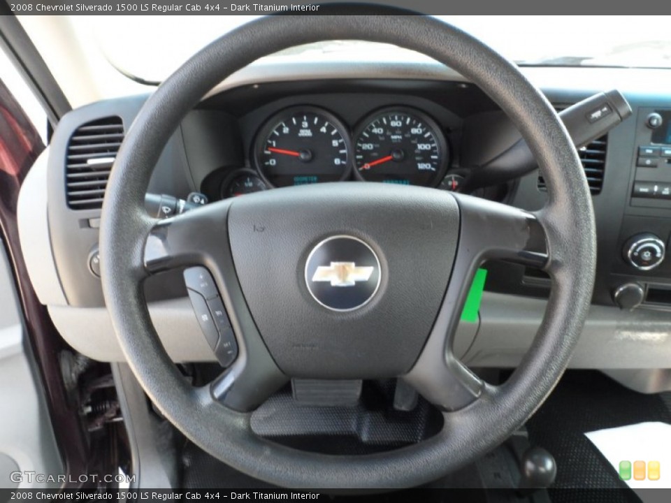 Dark Titanium Interior Steering Wheel for the 2008 Chevrolet Silverado 1500 LS Regular Cab 4x4 #50474515