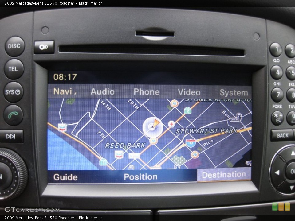Black Interior Navigation for the 2009 Mercedes-Benz SL 550 Roadster #50475457