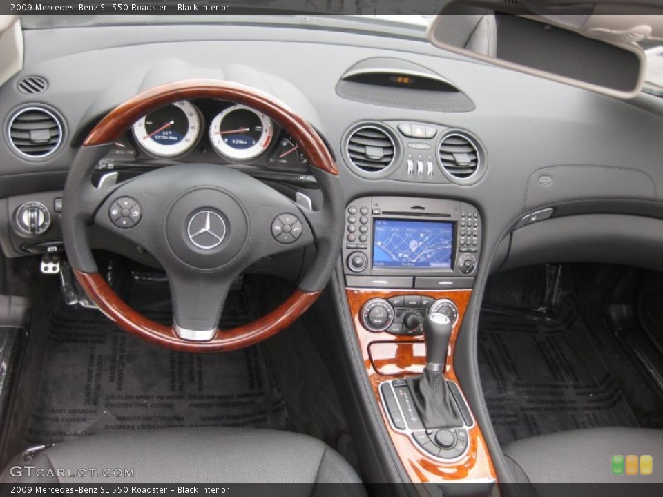 Black Interior Dashboard for the 2009 Mercedes-Benz SL 550 Roadster #50475574