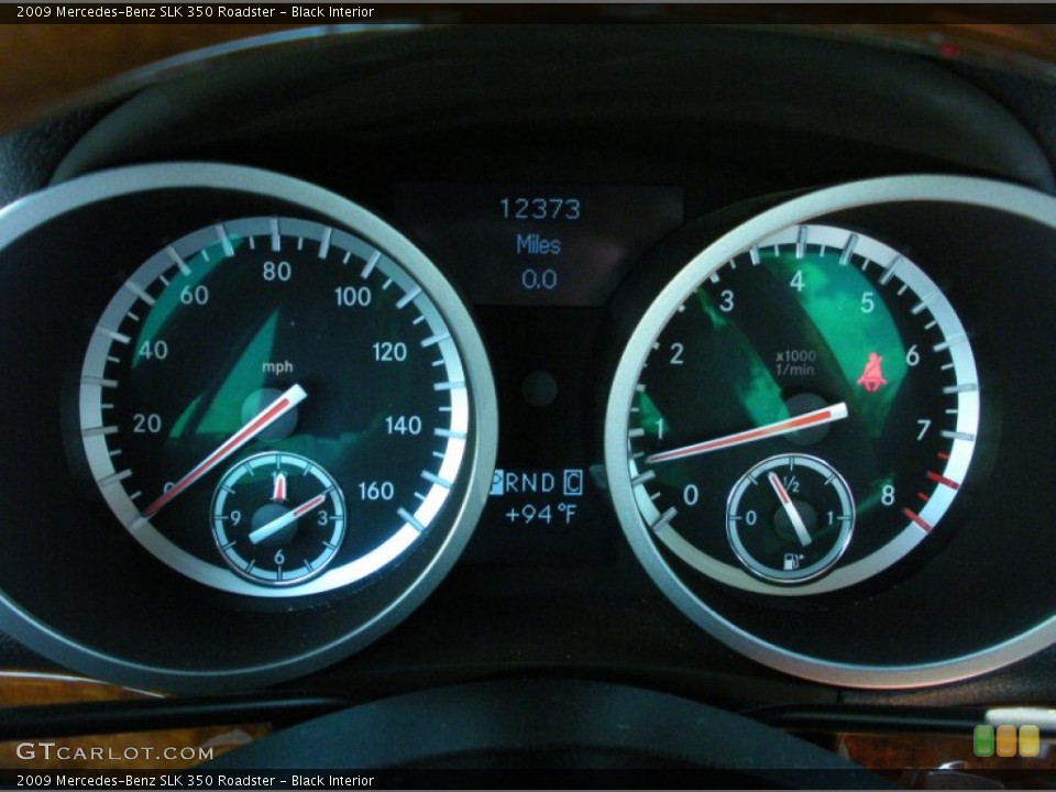 Black Interior Gauges for the 2009 Mercedes-Benz SLK 350 Roadster #50478454
