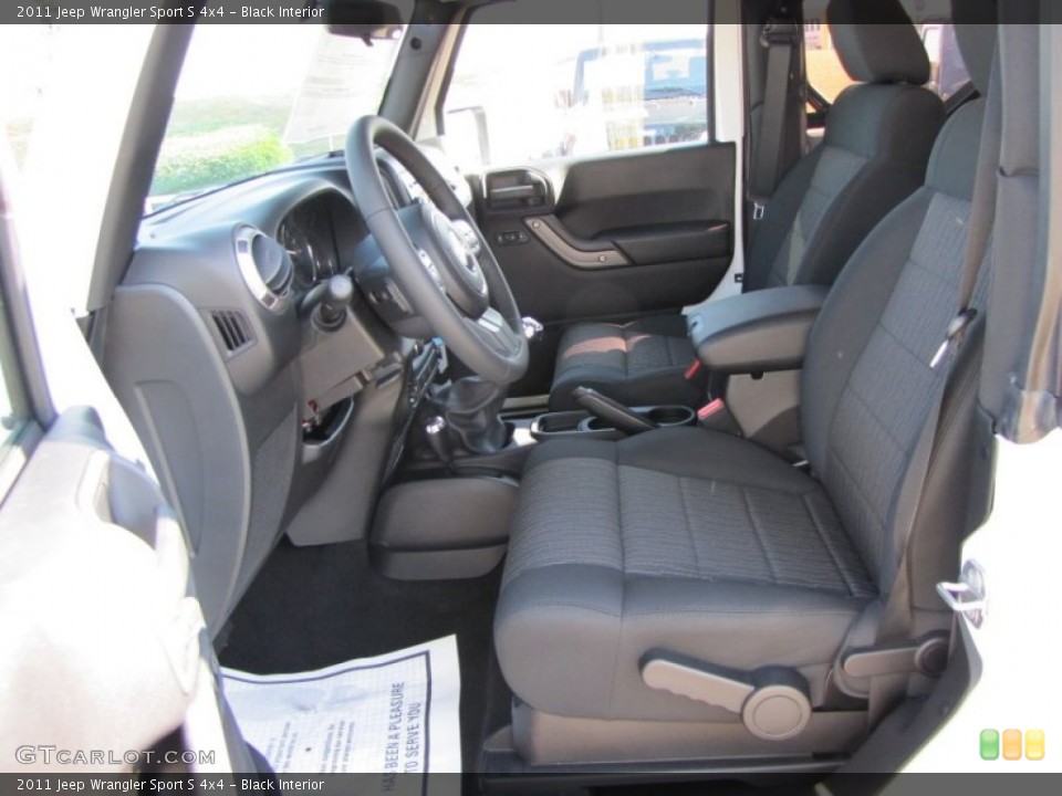 Black Interior Photo for the 2011 Jeep Wrangler Sport S 4x4 #50478877