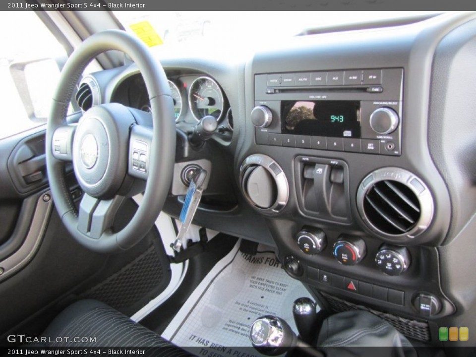 Black Interior Controls for the 2011 Jeep Wrangler Sport S 4x4 #50478931