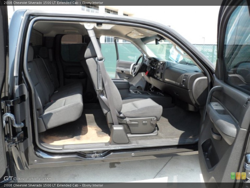 Ebony Interior Photo for the 2008 Chevrolet Silverado 1500 LT Extended Cab #50479348