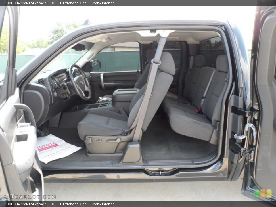 Ebony Interior Photo for the 2008 Chevrolet Silverado 1500 LT Extended Cab #50479451