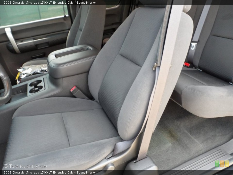 Ebony Interior Photo for the 2008 Chevrolet Silverado 1500 LT Extended Cab #50479531