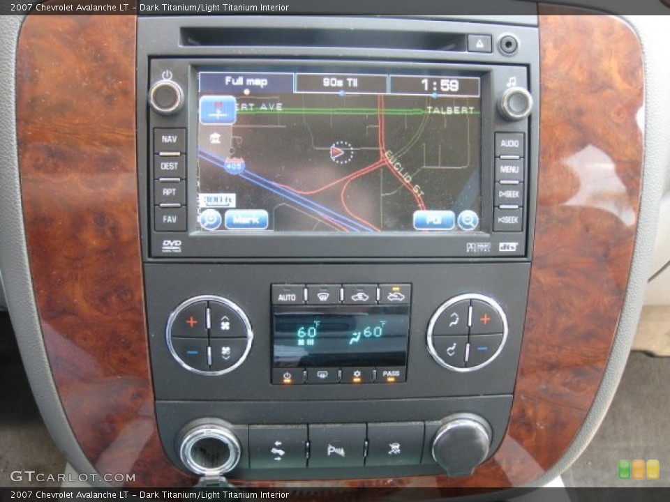 Dark Titanium/Light Titanium Interior Navigation for the 2007 Chevrolet Avalanche LT #50479846