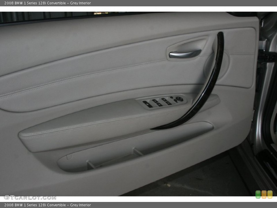 Grey Interior Door Panel for the 2008 BMW 1 Series 128i Convertible #50480215