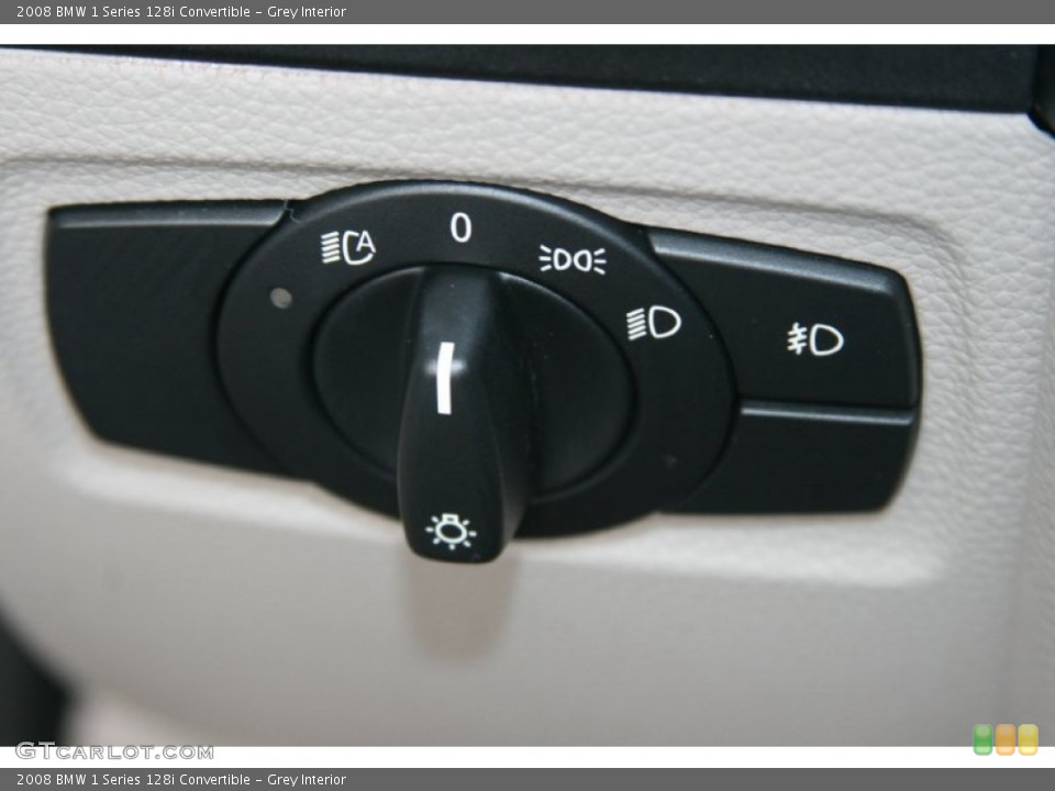 Grey Interior Controls for the 2008 BMW 1 Series 128i Convertible #50480440