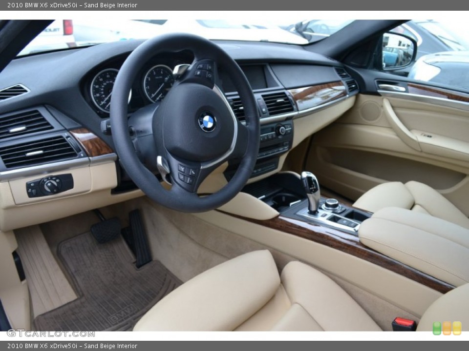 Sand Beige Interior Photo for the 2010 BMW X6 xDrive50i #50481127