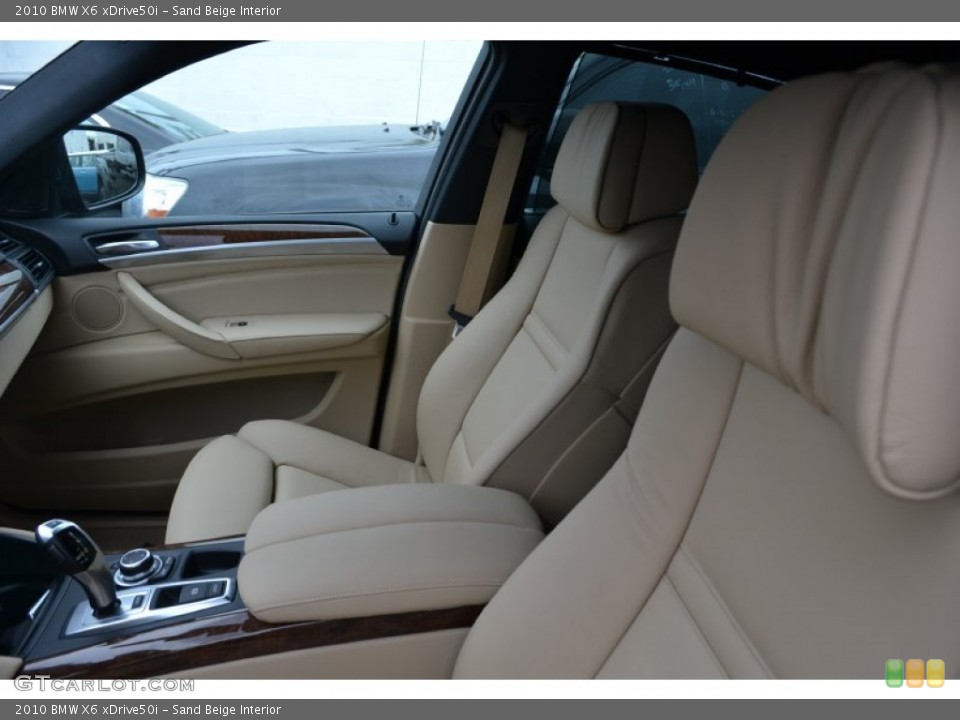 Sand Beige Interior Photo for the 2010 BMW X6 xDrive50i #50481142