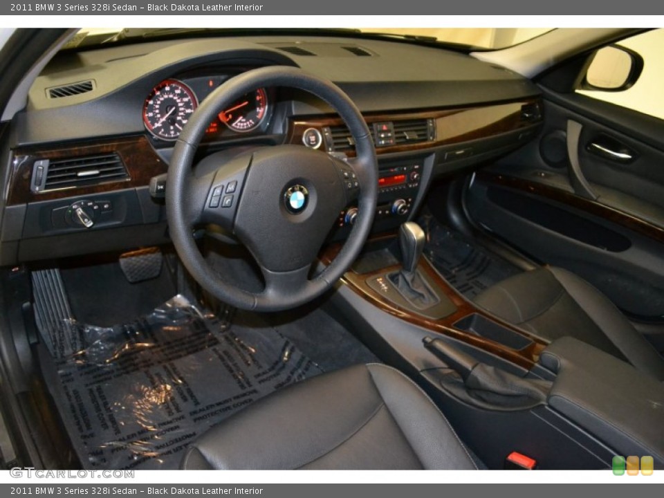 Black Dakota Leather Interior Dashboard for the 2011 BMW 3 Series 328i Sedan #50481316