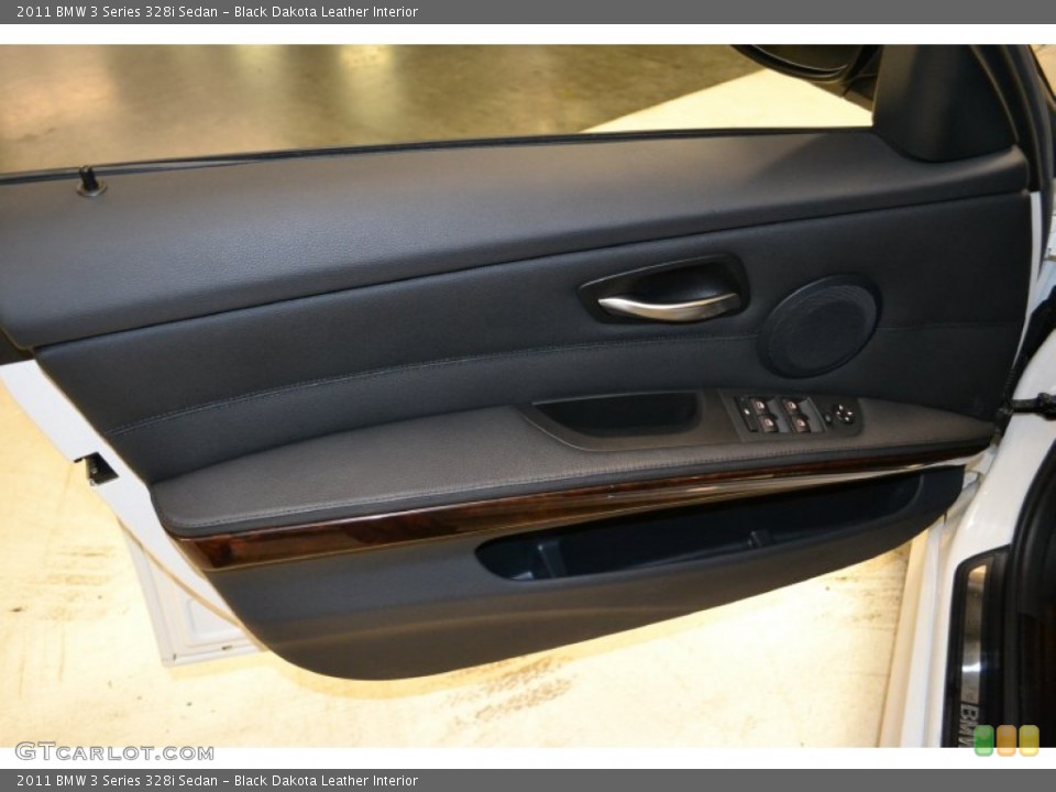 Black Dakota Leather Interior Door Panel for the 2011 BMW 3 Series 328i Sedan #50481379