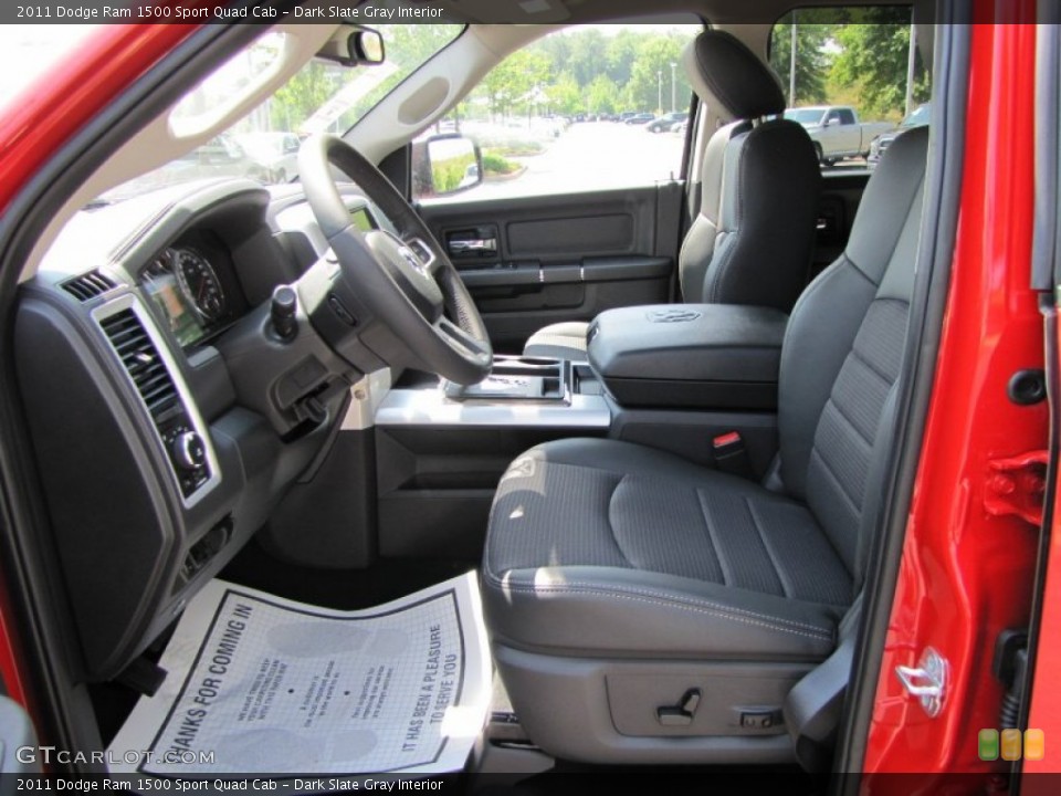 Dark Slate Gray Interior Photo for the 2011 Dodge Ram 1500 Sport Quad Cab #50481625