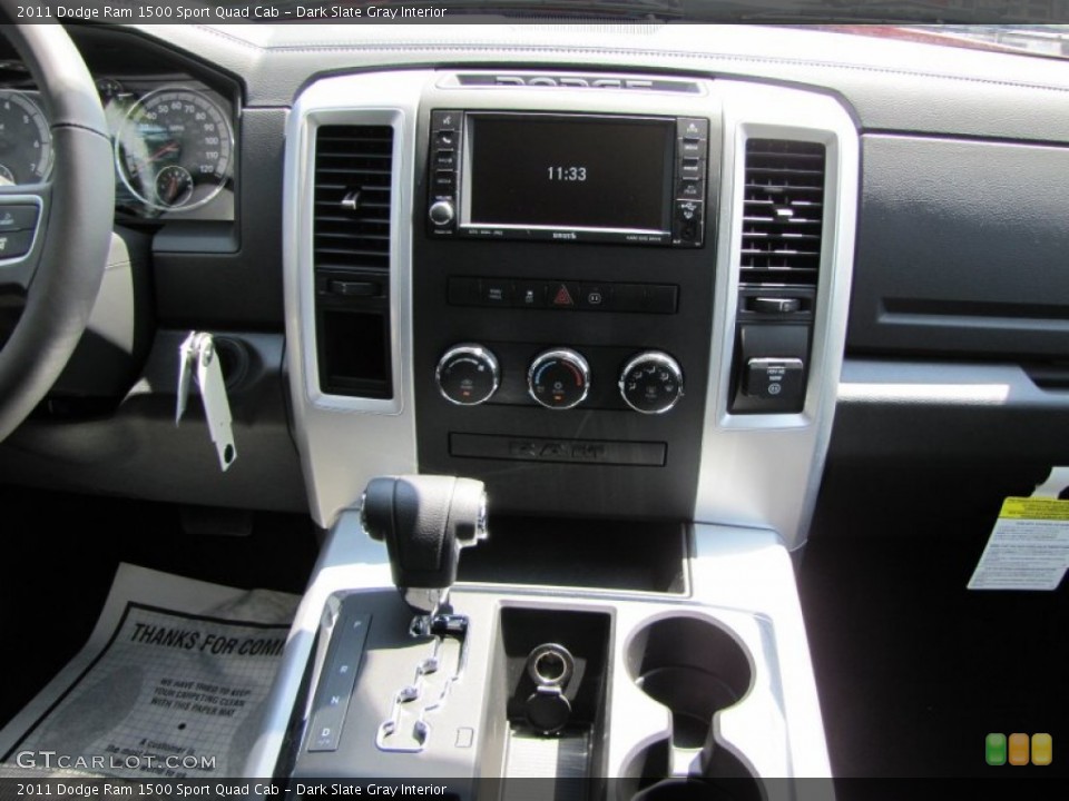 Dark Slate Gray Interior Dashboard for the 2011 Dodge Ram 1500 Sport Quad Cab #50481673