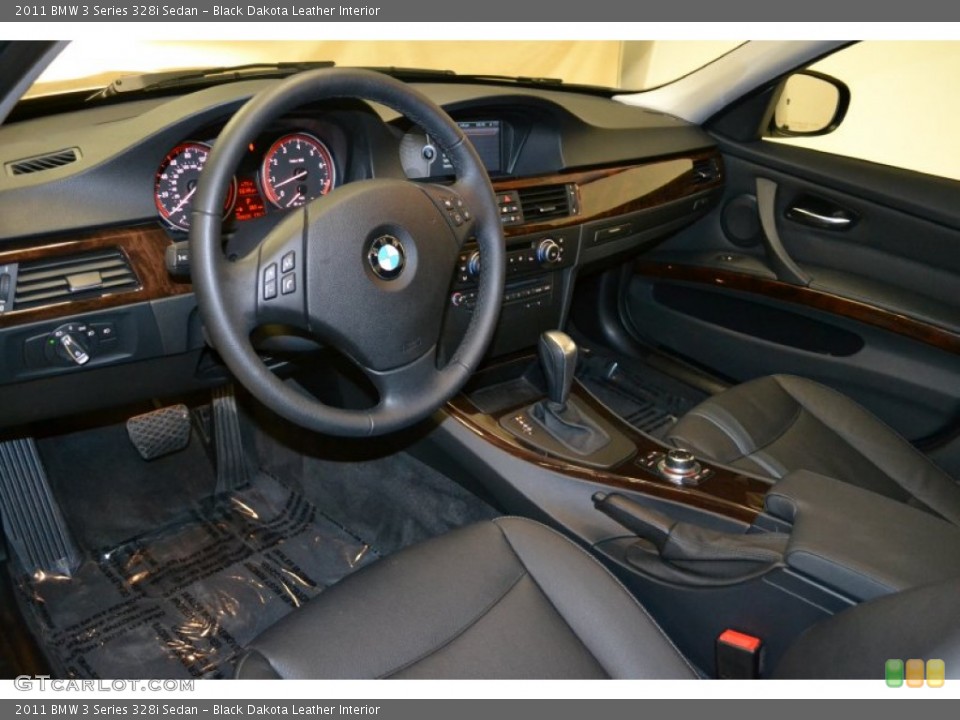 Black Dakota Leather Interior Dashboard for the 2011 BMW 3 Series 328i Sedan #50481730