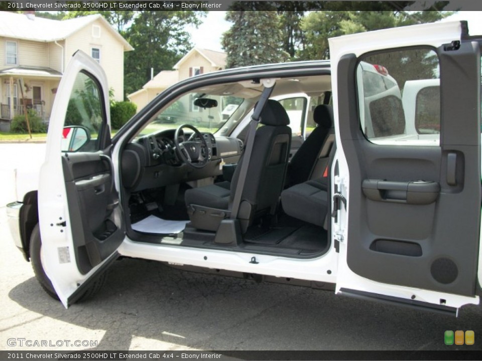 Ebony Interior Photo for the 2011 Chevrolet Silverado 2500HD LT Extended Cab 4x4 #50482114