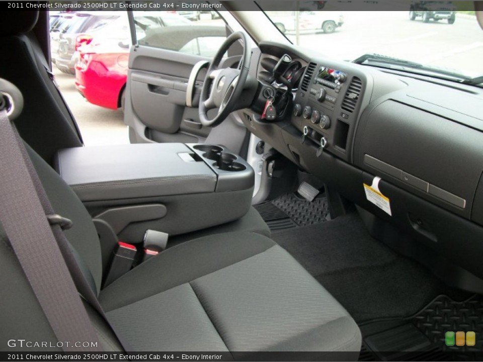 Ebony Interior Photo for the 2011 Chevrolet Silverado 2500HD LT Extended Cab 4x4 #50482189