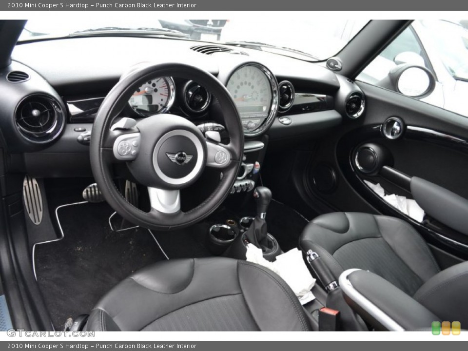 Punch Carbon Black Leather Interior Photo for the 2010 Mini Cooper S Hardtop #50483059