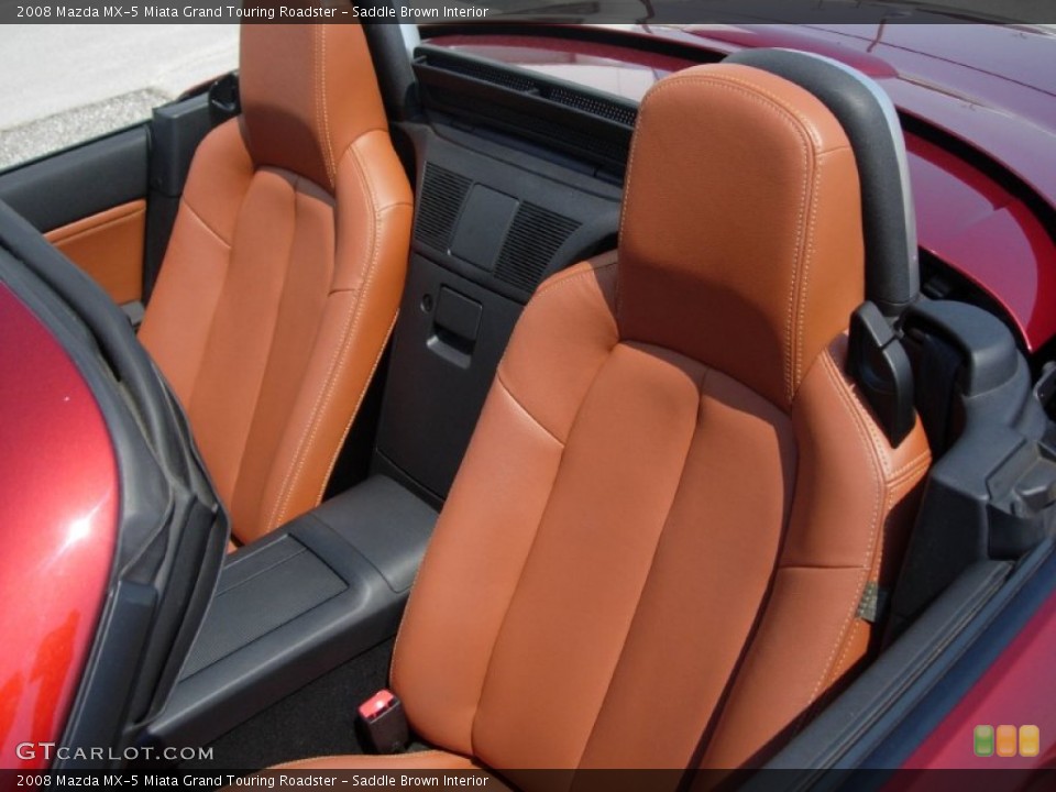 Saddle Brown Interior Photo for the 2008 Mazda MX-5 Miata Grand Touring Roadster #50483515
