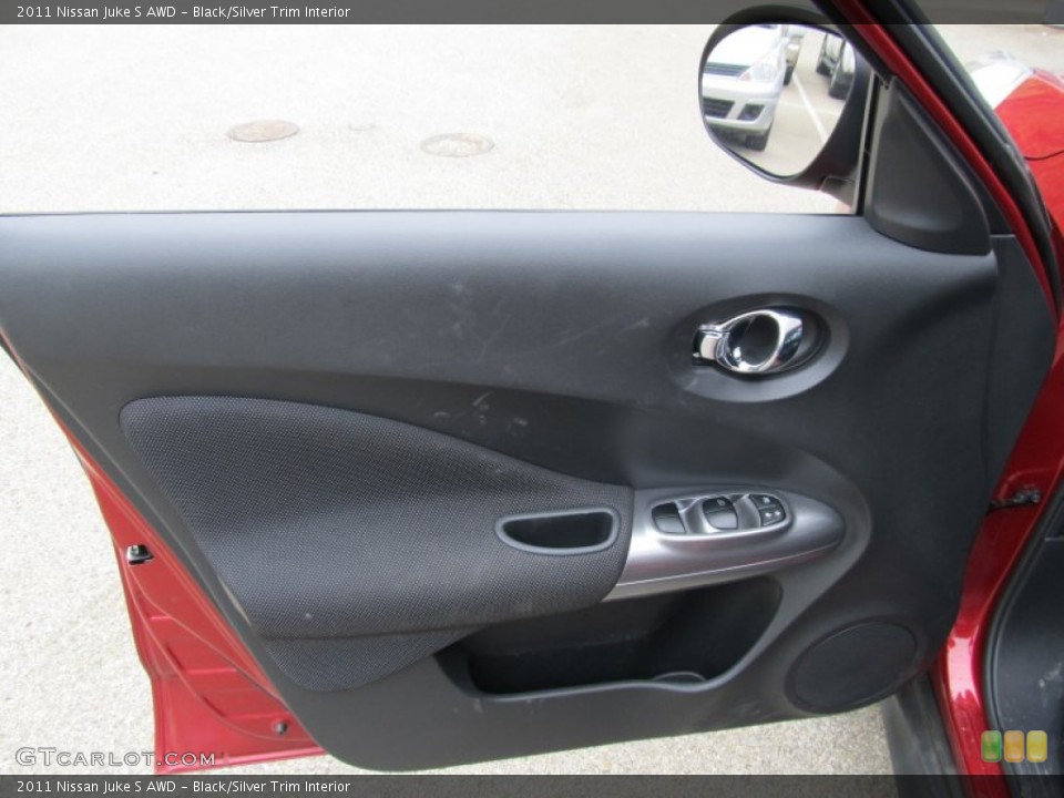 Black/Silver Trim Interior Door Panel for the 2011 Nissan Juke S AWD #50484943