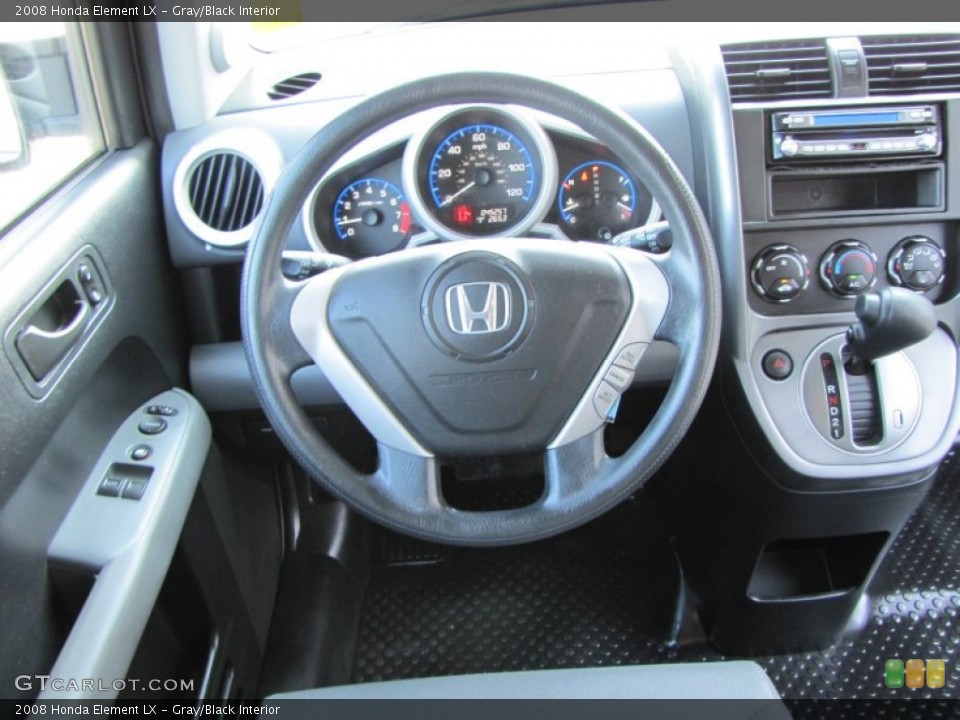 Gray/Black Interior Controls for the 2008 Honda Element LX #50485167