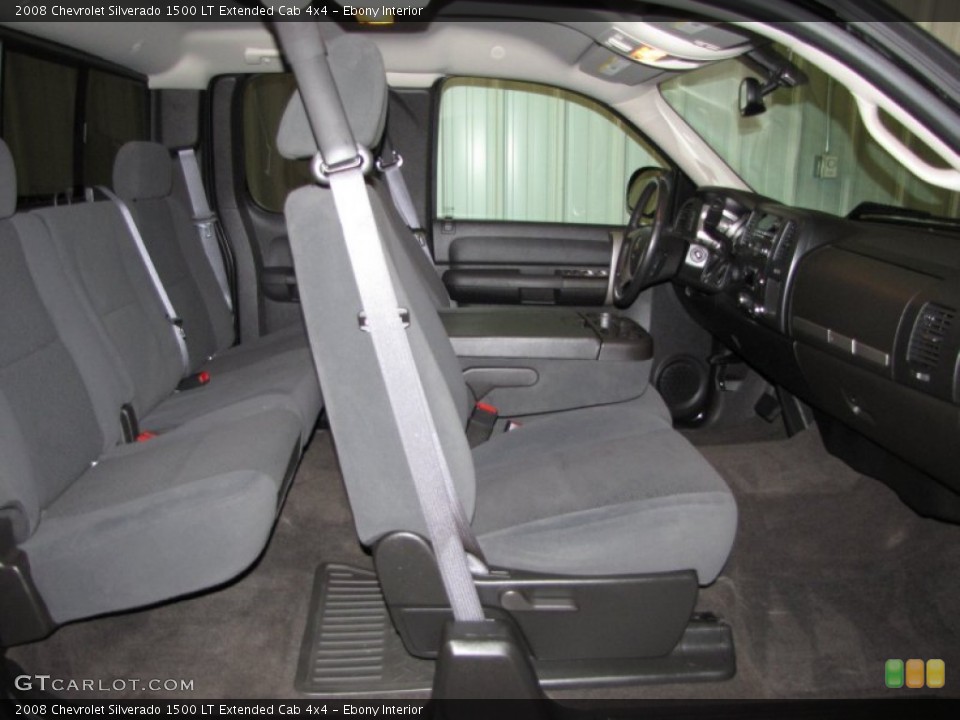 Ebony Interior Photo for the 2008 Chevrolet Silverado 1500 LT Extended Cab 4x4 #50487682
