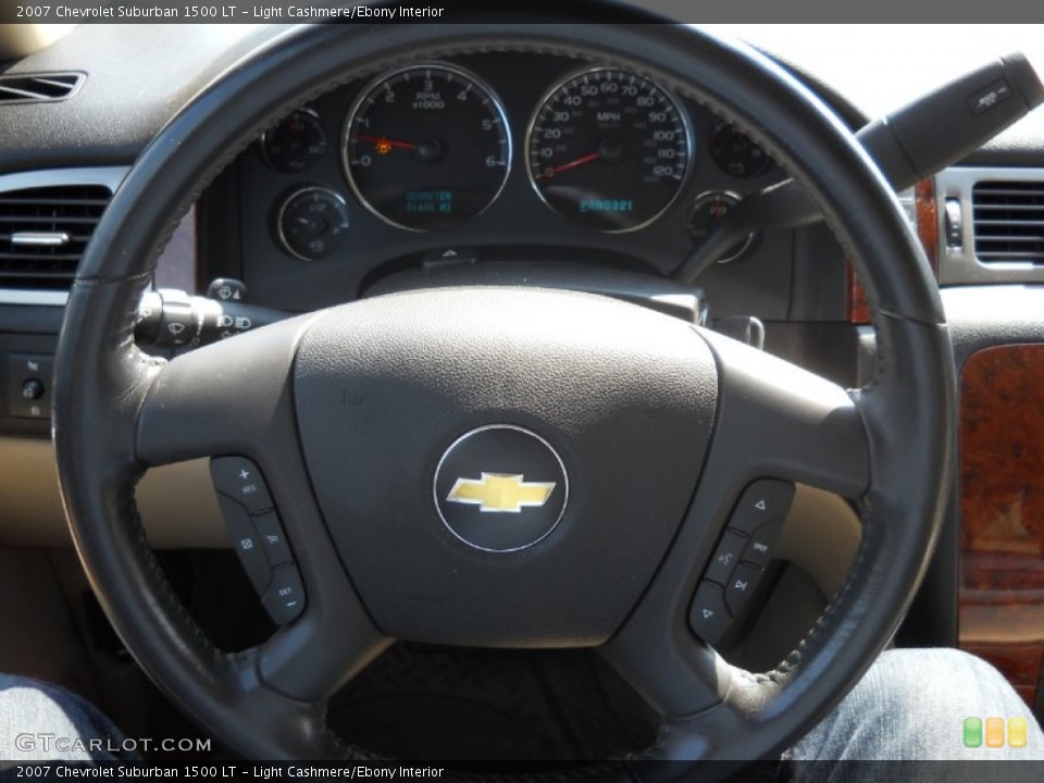 Light Cashmere/Ebony Interior Steering Wheel for the 2007 Chevrolet Suburban 1500 LT #50487718