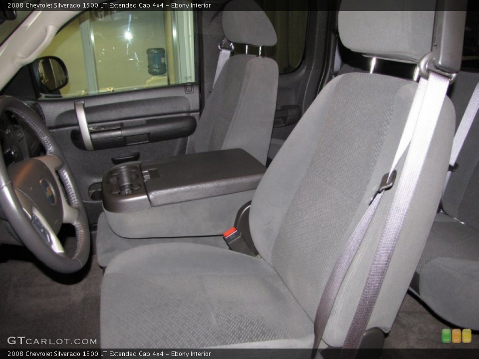 Ebony Interior Photo for the 2008 Chevrolet Silverado 1500 LT Extended Cab 4x4 #50487778