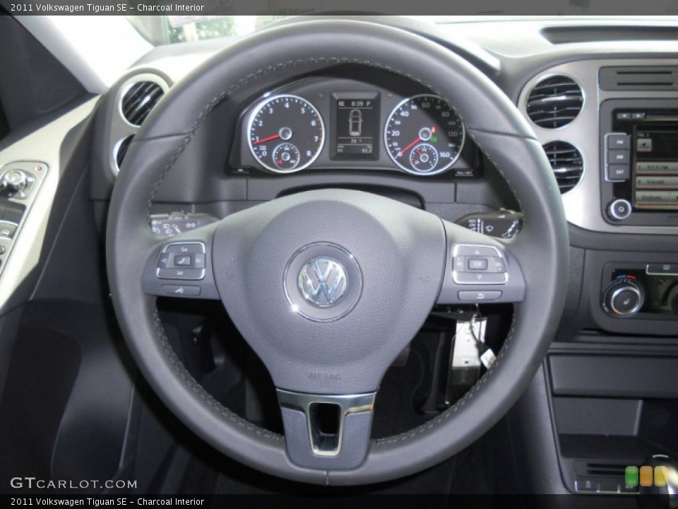 Charcoal Interior Steering Wheel for the 2011 Volkswagen Tiguan SE #50488438