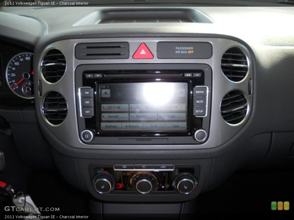 Charcoal Interior Controls for the 2011 Volkswagen Tiguan SE #50488456