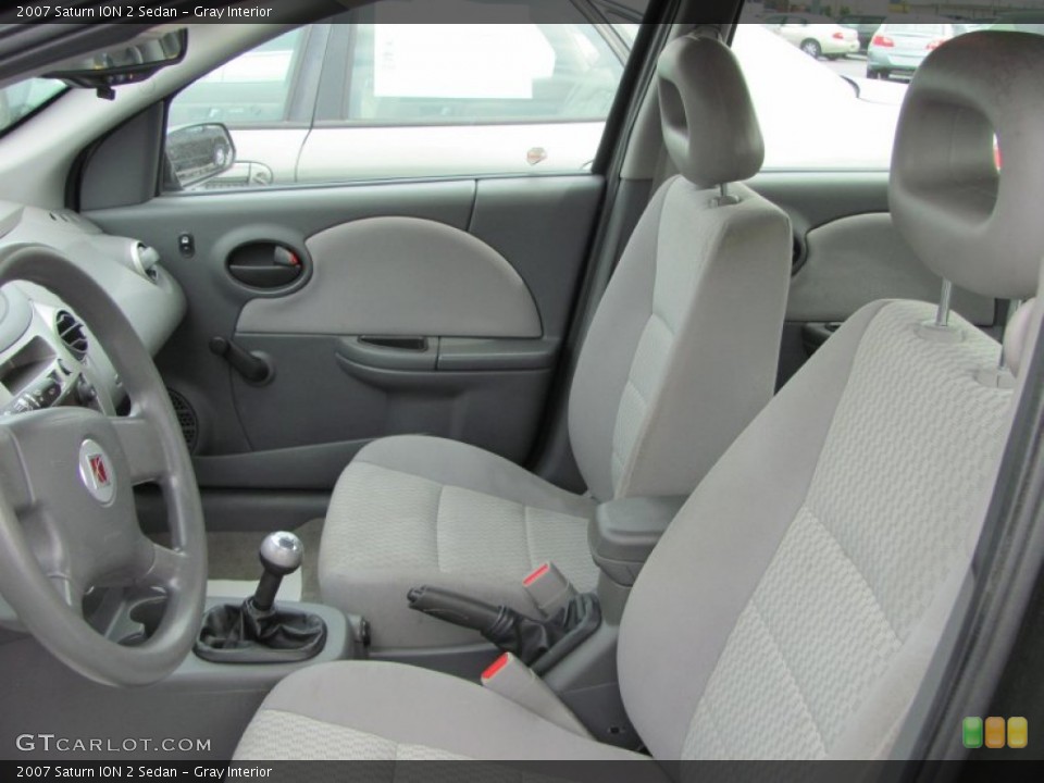 Gray Interior Photo for the 2007 Saturn ION 2 Sedan #50488921