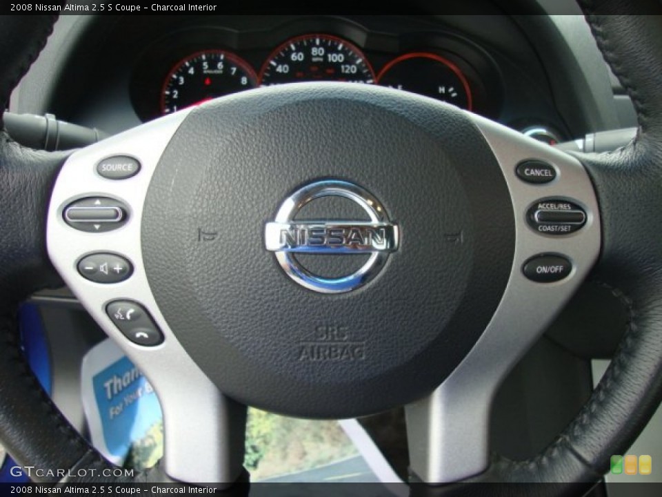Charcoal Interior Controls for the 2008 Nissan Altima 2.5 S Coupe #50489611