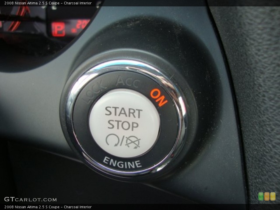 Charcoal Interior Controls for the 2008 Nissan Altima 2.5 S Coupe #50489653