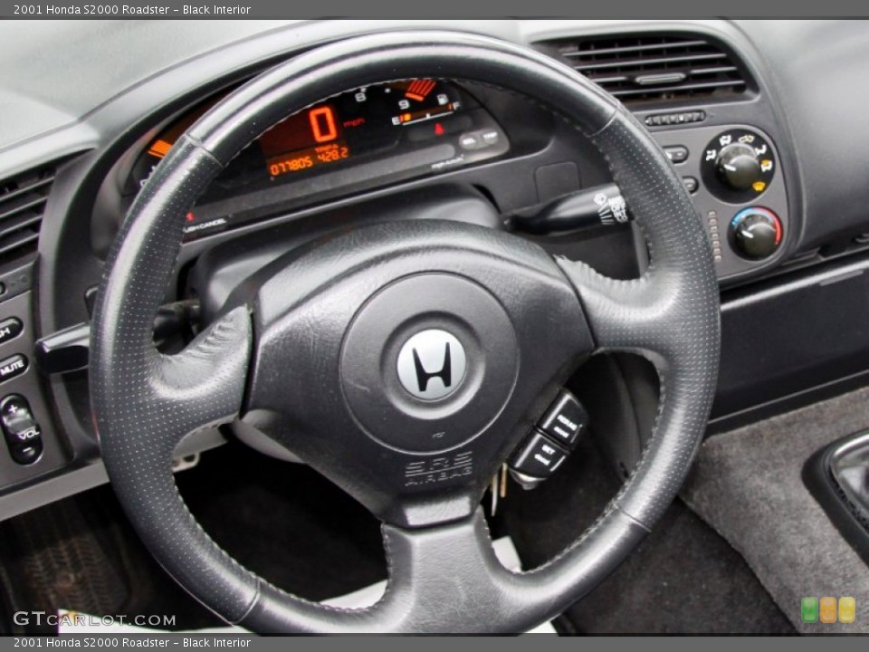 Black Interior Steering Wheel for the 2001 Honda S2000 Roadster #50490676