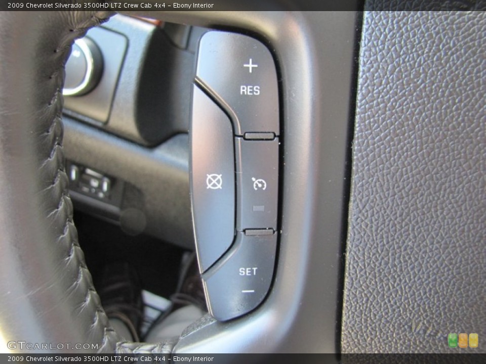 Ebony Interior Controls for the 2009 Chevrolet Silverado 3500HD LTZ Crew Cab 4x4 #50491363