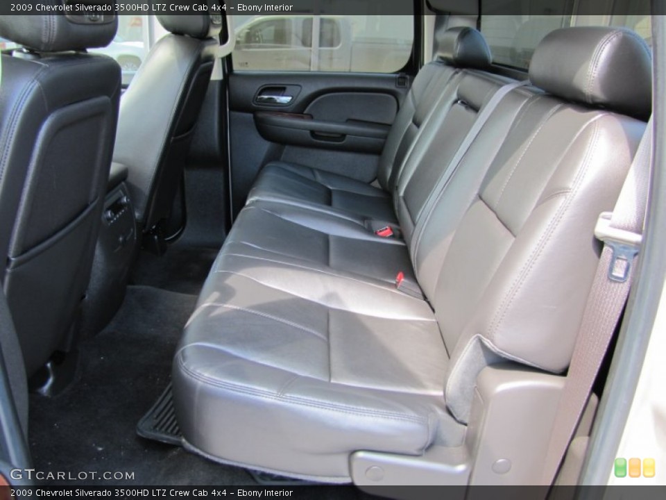 Ebony Interior Photo for the 2009 Chevrolet Silverado 3500HD LTZ Crew Cab 4x4 #50491623