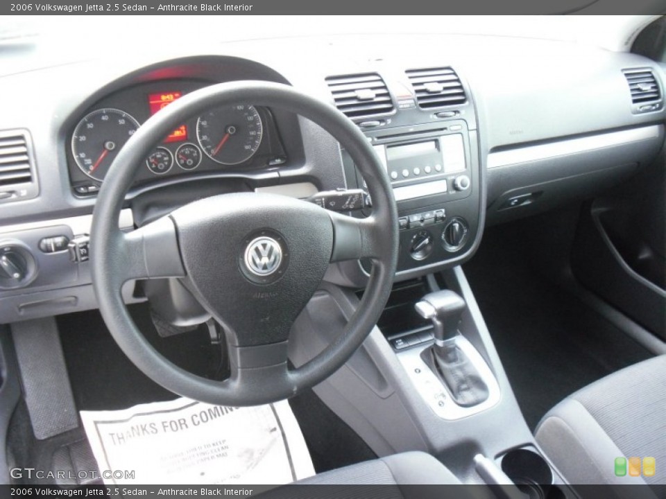 Anthracite Black Interior Photo for the 2006 Volkswagen Jetta 2.5 Sedan #50492419