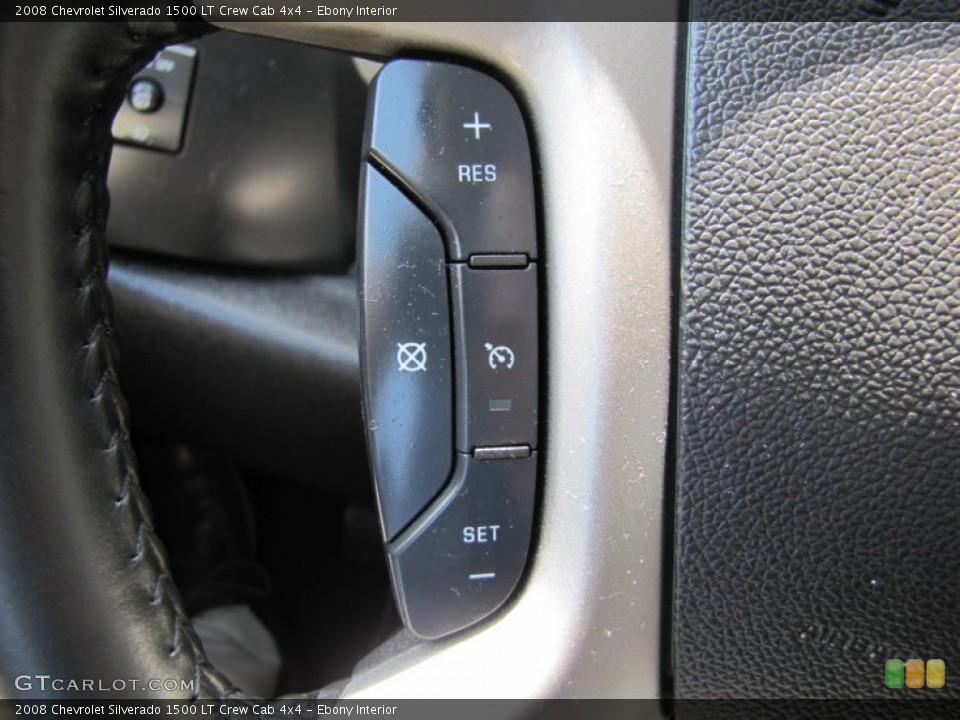 Ebony Interior Controls for the 2008 Chevrolet Silverado 1500 LT Crew Cab 4x4 #50492977