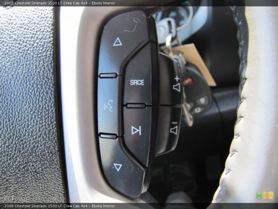 Ebony Interior Controls for the 2008 Chevrolet Silverado 1500 LT Crew Cab 4x4 #50492992
